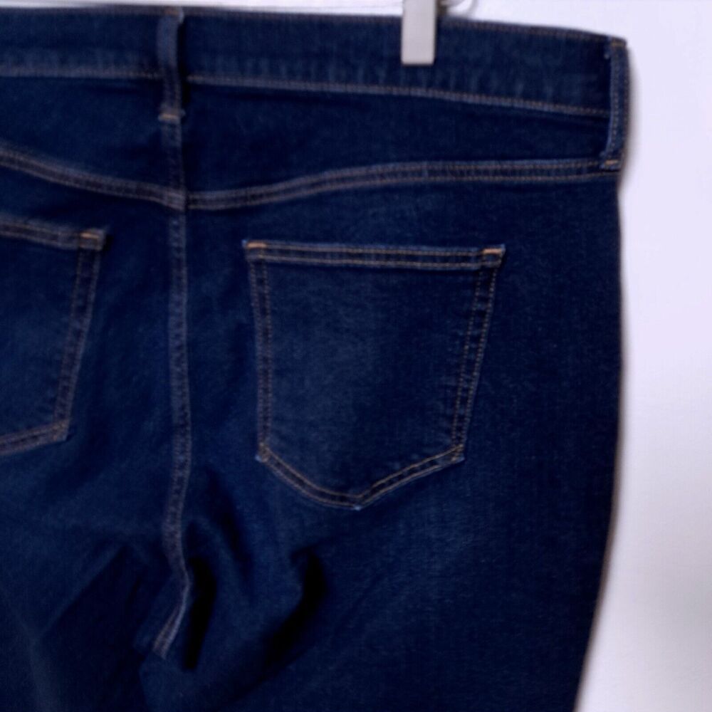 GAP 70s Flare Jeans High Rise Dark Wash Women’s 34 18T Tall Stretch Denim - Picture 6 of 12